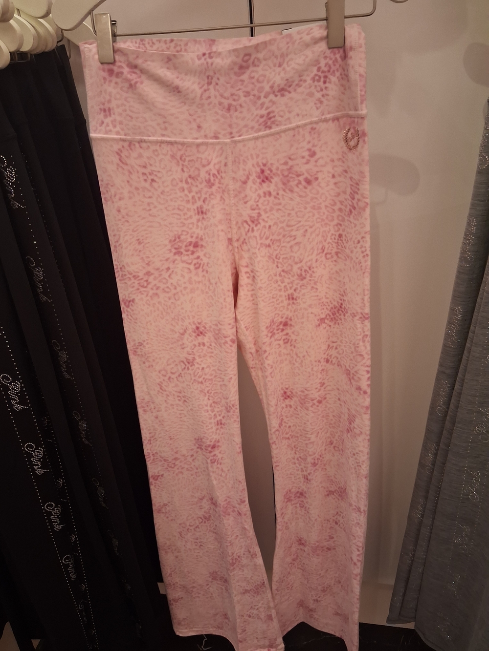 ISO PINK Victoria's Secret Pink Leopard Print Boot Cut Pants
